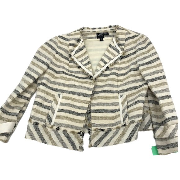 Worth Cream Striped Linen Blazer | Perfect for Any Occasion - Picture 1 of 6